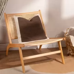 Image of Auden Linen Velvet Cushion Mole, Mole / 50 x 50cm / Polyester Filled