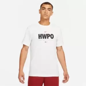Image of Nike HWPO Training T Shirt Mens - White