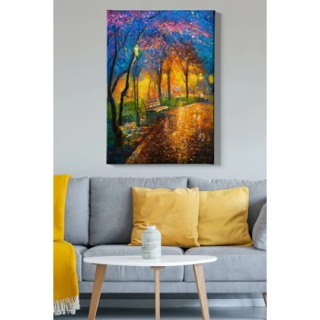 Image of Kanvas Tablo (70 x 100) - 19 Multicolor Decorative Canvas Painting