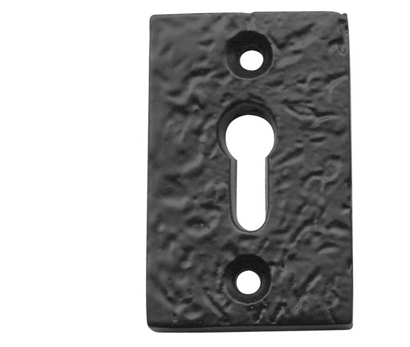 LocksOnline Black Antique Rectangular Escutcheon