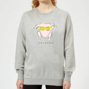 Image of Friends Turkey Womens Sweatshirt - Grey - 3XL