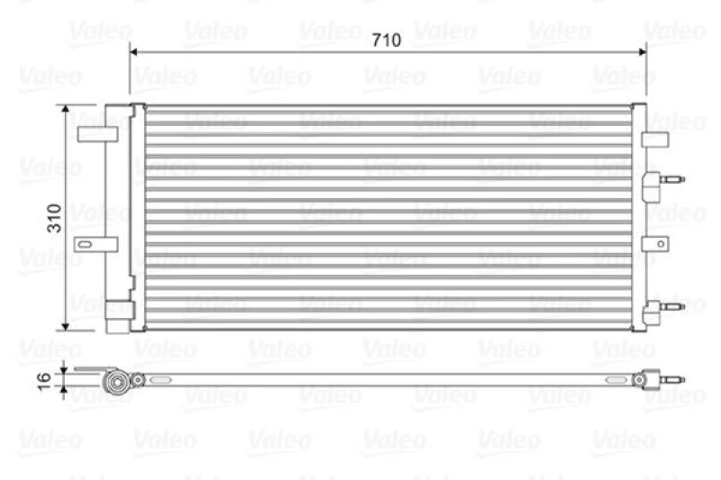 Image of Air conditioning condenser VALEO 822618