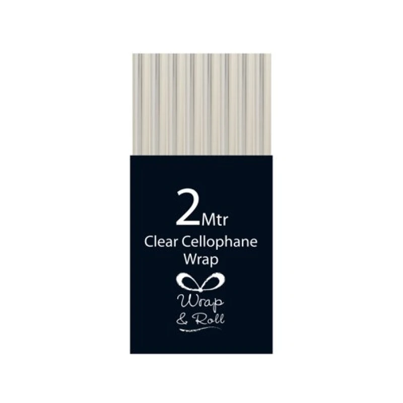 Image of Eurowrap Eurowrap Cellophane Wrap Roll 2m Clear (Pack of 49) 30933-GWCC 30933-GWCC
