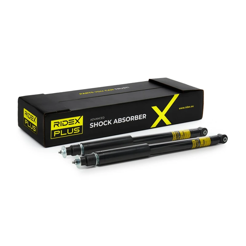 Image of RIDEX PLUS 854S1533P Shock absorber Rear Axle, Gas Pressure, Twin-Tube, Telescopic Shock Absorber, Bottom eye Shock Absorber (854)