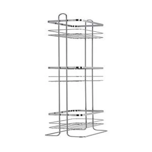 Image of Croydex Free Standing Storage Chrome plated mild steel Three tier storage basket