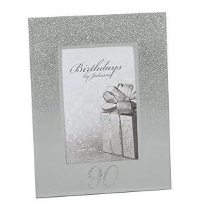 Image of 4" x 6" - Birthdays by Juliana Glitter Mirror Frame - 90th