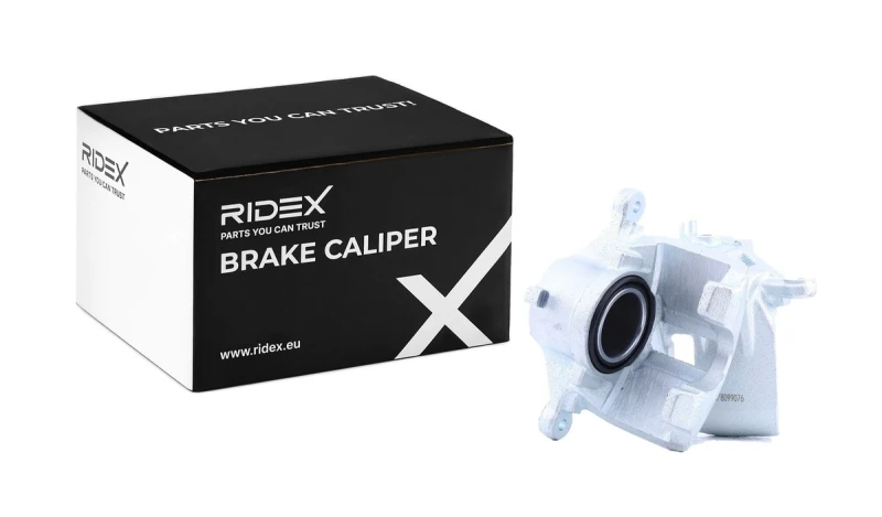 Image of RIDEX 78B1792 Brake caliper Front Axle Right, without holder Cast Iron Brake Caliper (78)