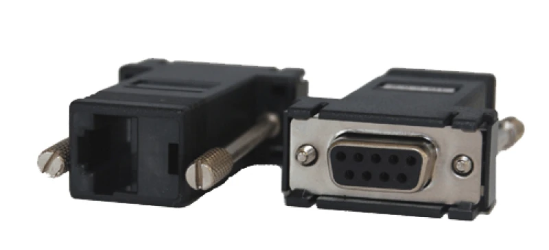 Image of Opengear 319014 cable gender changer DB9F RJ45 Black