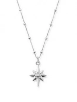 image of Chlobo Chlobo Sterling Silver Bobble Chain Lucky Star Necklace