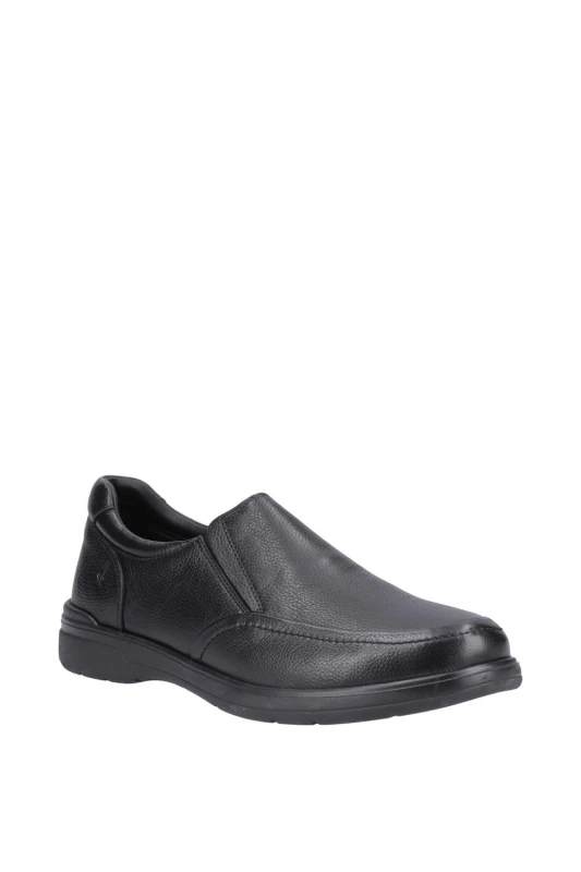 Image of Hush Puppies 'Matthew' Classic Slip On Shoes Black