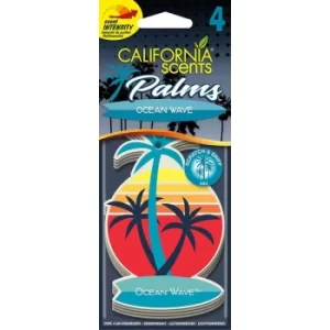 image of California Car Scents Ocean Wave Car Air freshener (Case Of 4)