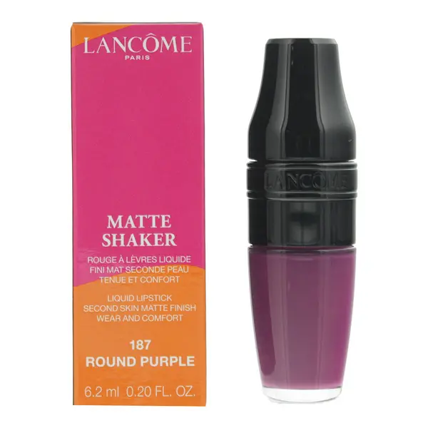 Image of Lancome Matte Shaker 187 Round Purple Liquid Lipstick 6.2ml