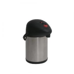 Image of Genware Unbreakable Vacuum Pump Pot Stainless Steel 3.5 L