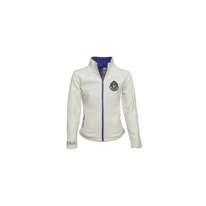Image of Girl's fleece jacket Peak Mountain Gasak Blanc Female 12 ans