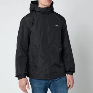 Image of Tommy Jeans Mens Packable Windbreaker Jacket - Black - L