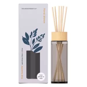 image of The Aromatherapy Co Floral Bloom Lavender Diffuser 150ml Grey