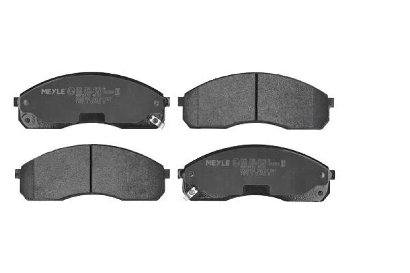 Image of MEYLE 025 236 4916/W Brake pad set Front Axle, with acoustic wear warning, Original Quality, with anti-squeak plate Brake Pad Set,disc brake (402)