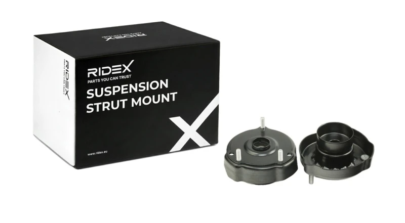Image of RIDEX 1180S0864 Top strut mount Front axle both sides, without ball bearing Suspension Strut Support Bearing (1180)