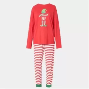 Image of I Saw It First Family Xmas Mens Nightwear - Red
