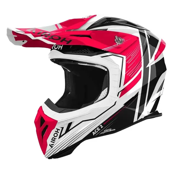 Image of Airoh Aviator Ace 2 Engine Red Gloss Offroad Helmet Size S