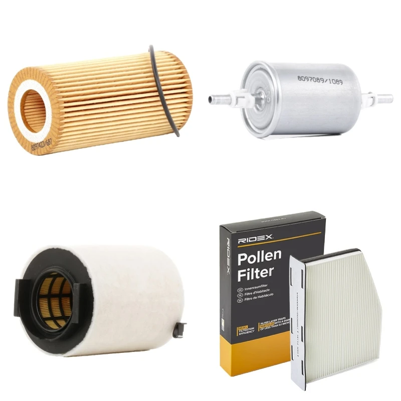 Image of RIDEX 4055F25788 Filter Set with gasket/seal, with pre-filter Filter Set (4055)