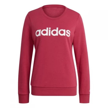 Image of adidas Linear Sweatshirt Ladies - Pink/White