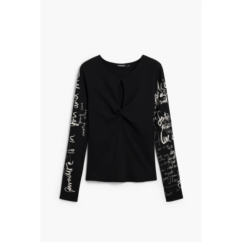 Image of Desigual Womens long sleeve T-Shirt Desigual Zagreb Noir Female XL