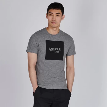 Image of Barbour International Mens Block T-Shirt - Anthracite Marl - L