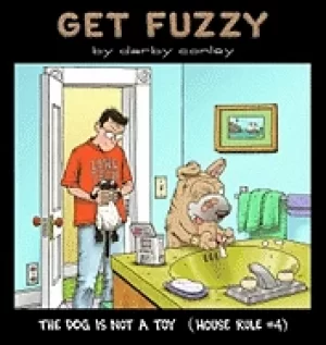 Image of dog is not a toy house rule 4