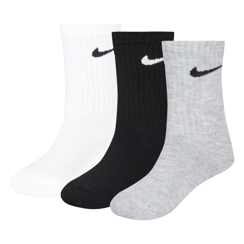Image of Nike Basic Crew 3Pk Sock Infants - Multi Multi Infs C6-C9