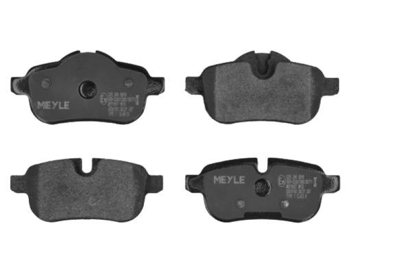 Image of MEYLE 025 245 5918 Brake pad set Rear Axle, prepared for wear warning indicator, Original Quality, with anti-squeak plate Brake Pad Set,disc brake (4