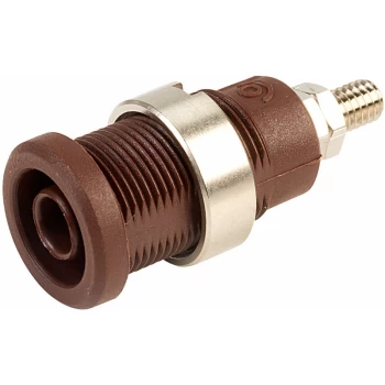 3265-I-Bn Brown Shrouded Socket (stud) - PJP