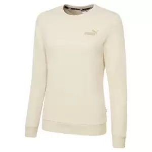 image of Puma Essential Crew Sweatshirt Womens - Beige