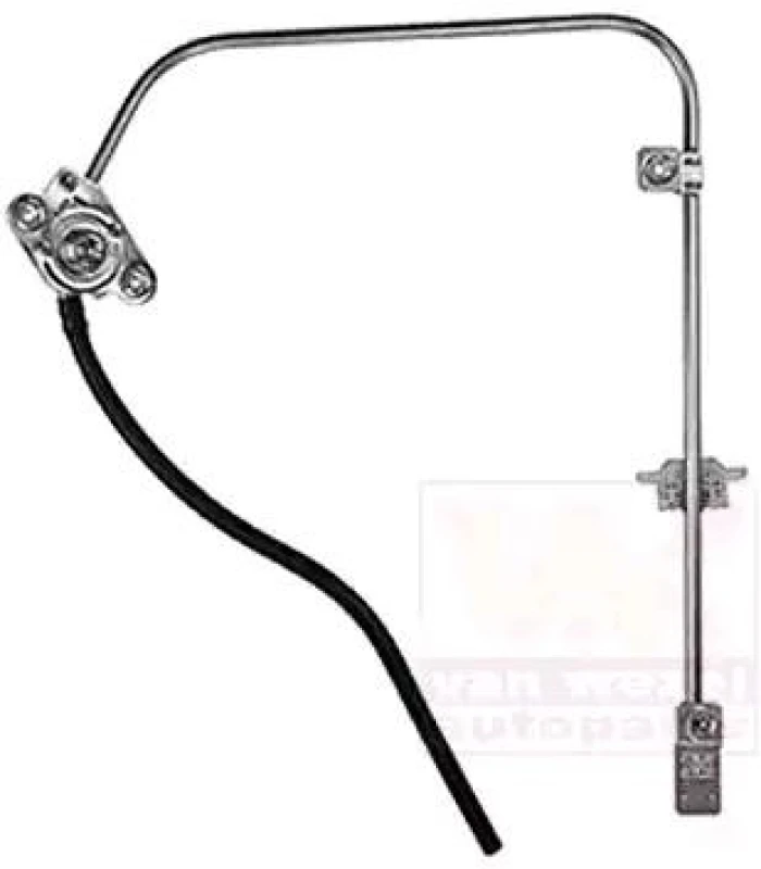 Image of VAN WEZEL 1708232 Window regulator Right Front, Operating Mode: Manual Window Winder (1561)