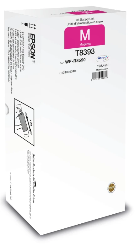 Image of Epson C13T839340/T8393 Ink cartridge magenta. 20K pages 192.4ml for Ep