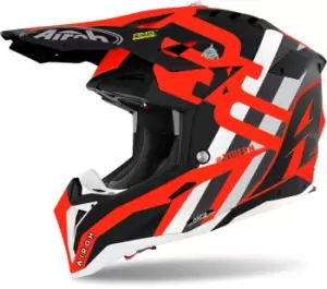 Image of Airoh Aviator 3 Rainbow Carbon Motocross Helmet, red, Size 2XL, red, Size 2XL