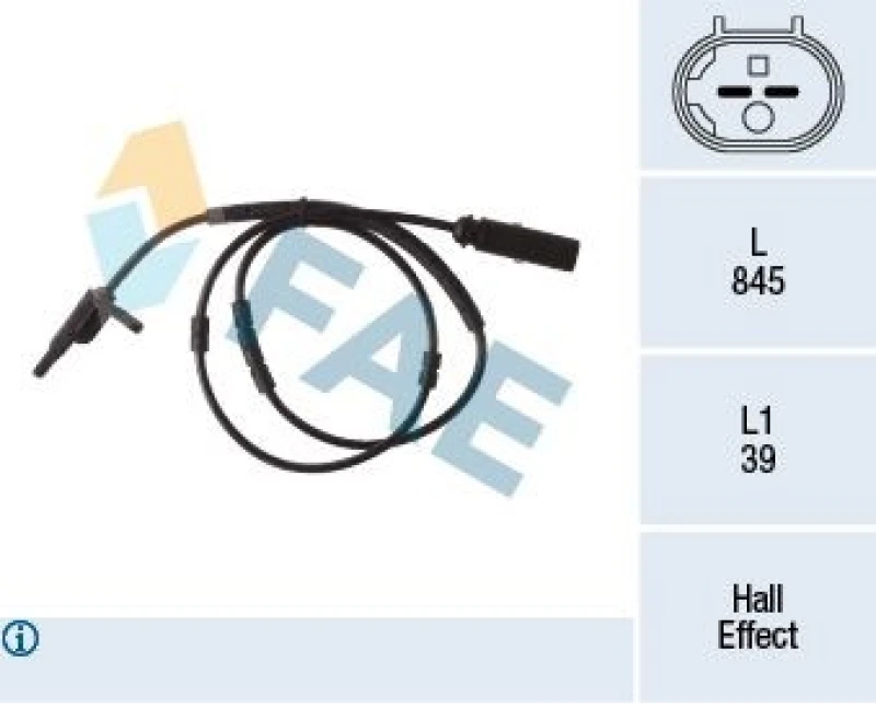 Image of FAE ABS sensor FAE 78292