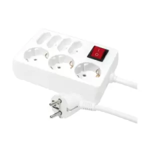 image of LogiLink LPS210 power extension 5m 7 AC outlet(s) White