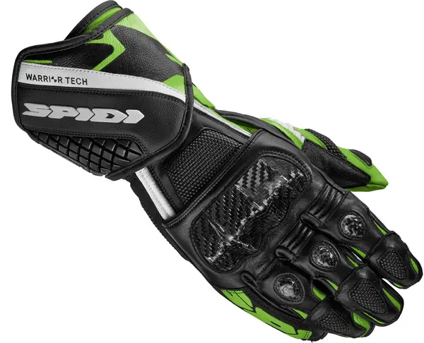 Image of Spidi Carbo 5 Black Kawasaki Green Size L