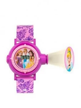 Image of Disney Princess Digital Projector Dial Printed Strap Kids Watch