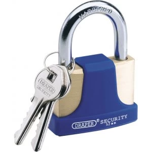 Image of Draper Solid Brass Padlock 52mm Standard