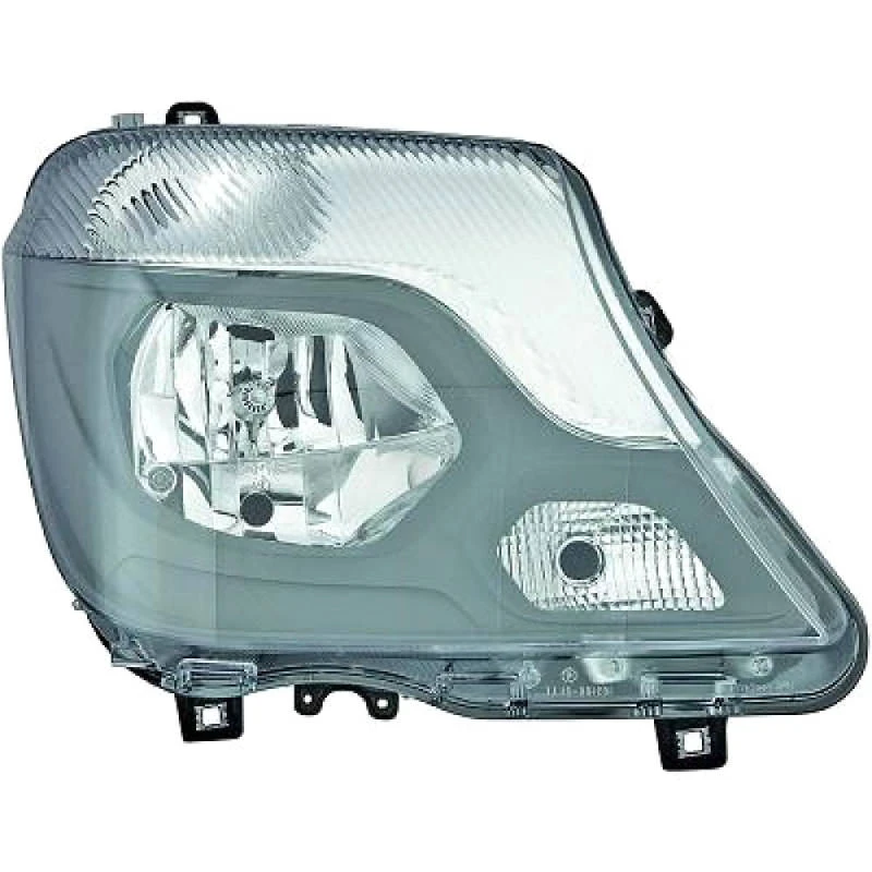 Image of DIEDERICHS 1663180 Headlights Priority Parts H7/H7, Right, with bulbs, Halogen Headlight (259)