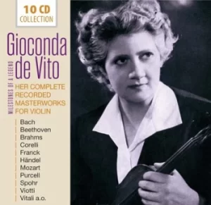 image of Her Complete Recorded Masterworks for Violin by Gioconda de Vito CD Album