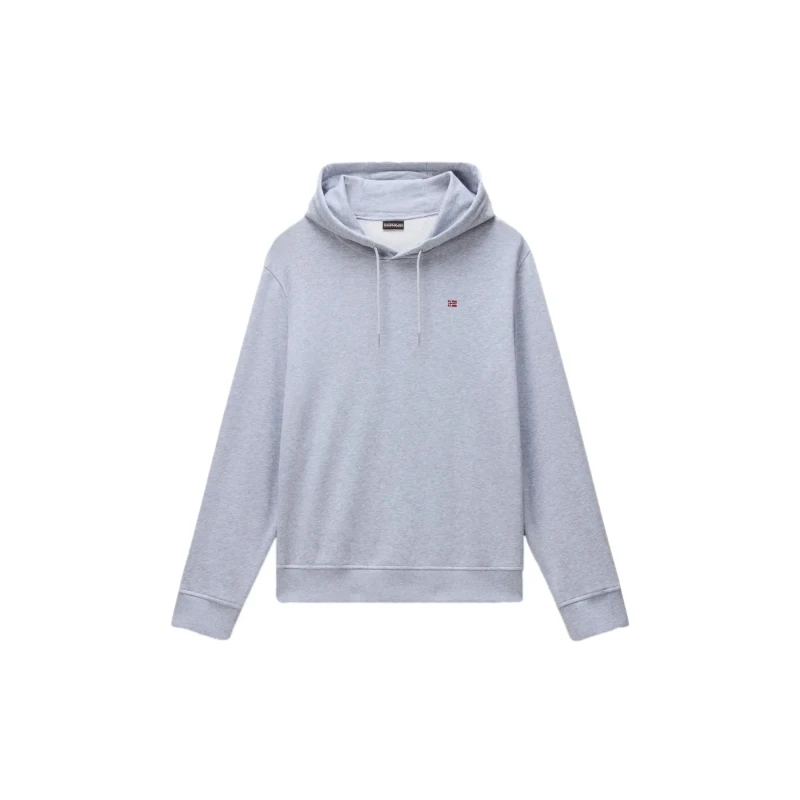 Image of Hooded Sweatshirt Napapijri Balis French Terry Gris Male XS
