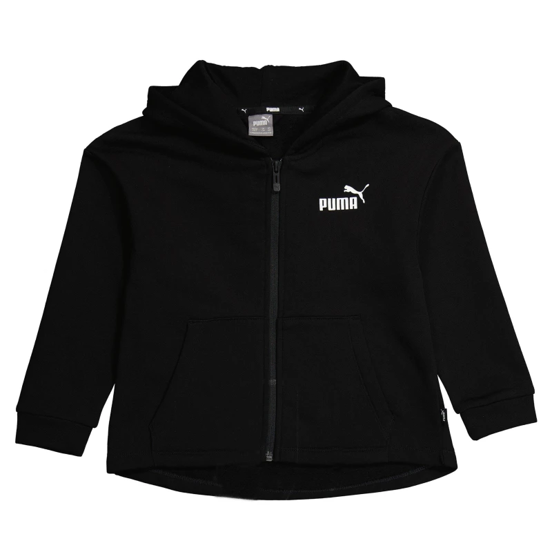 Image of Puma Zipped Hooded Jacket Juniors - Black S