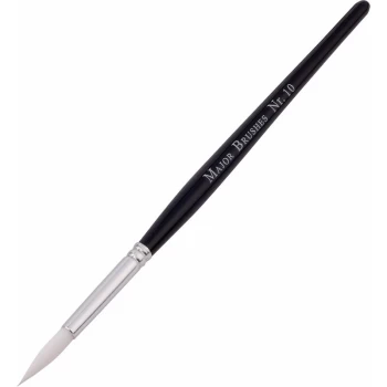 Image of Major Brushes - White Nylon Sable Brush, Pack 10, Size 10