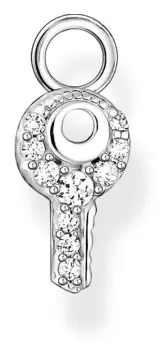 image of Thomas Sabo EP015-051-14 Sterling Silver Single Key Earring Jewellery