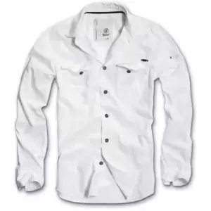 Image of Brandit SlimFit Shirt, white, Size 2XL, white, Size 2XL