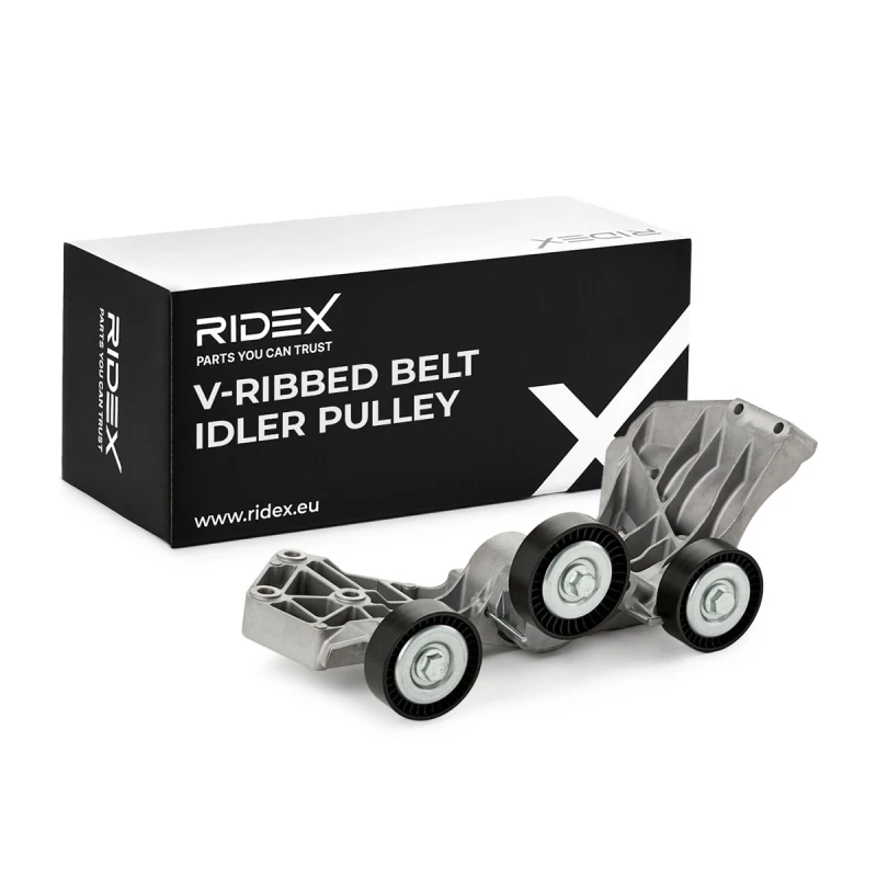 Image of Deflection / guide pulley, V-ribbed belt RIDEX 312D0086