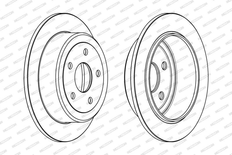 Image of Brake disc FERODO DDF1958C